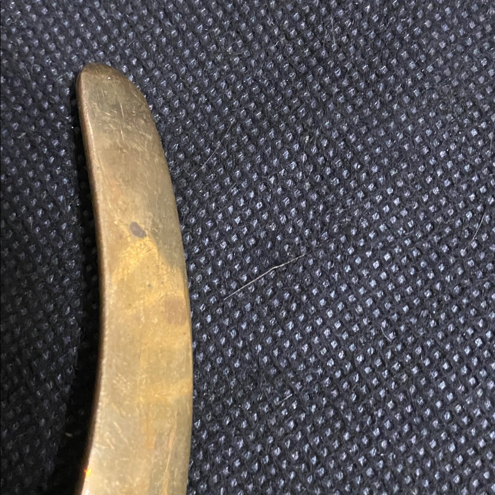 Vintage 80’s Thin Brass slip on flat choker - Picture 8 of 10